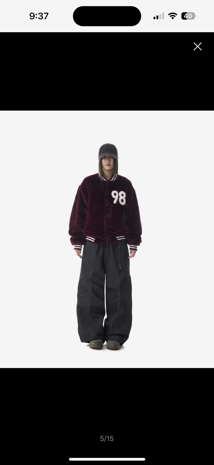 아캄 Knee Pin-tuck Printed Denim Pants 상품이미지2