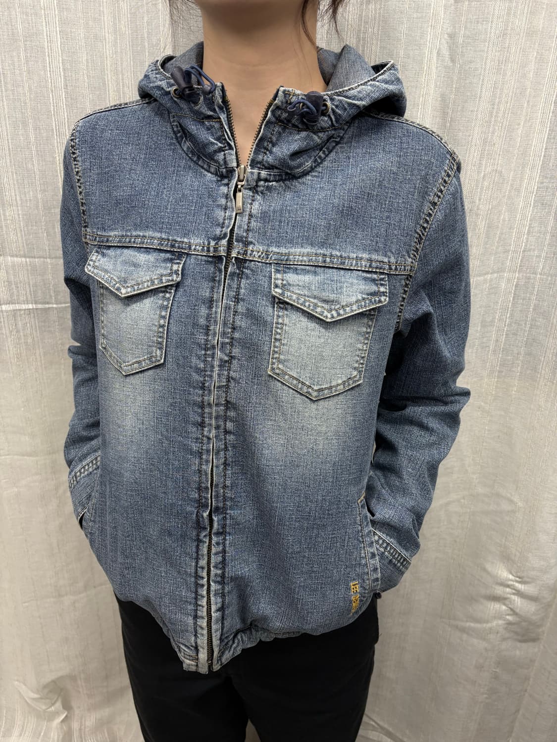 90s LEE USA 리 데님 후드 집업 자켓 상품이미지1