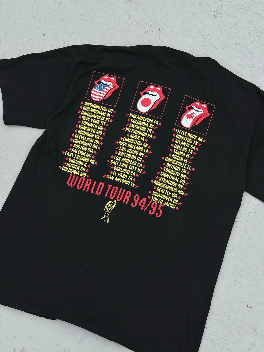 90s Rolling stones 빈티지 롤링스톤즈 밴드티셔츠 XL 상품이미지5