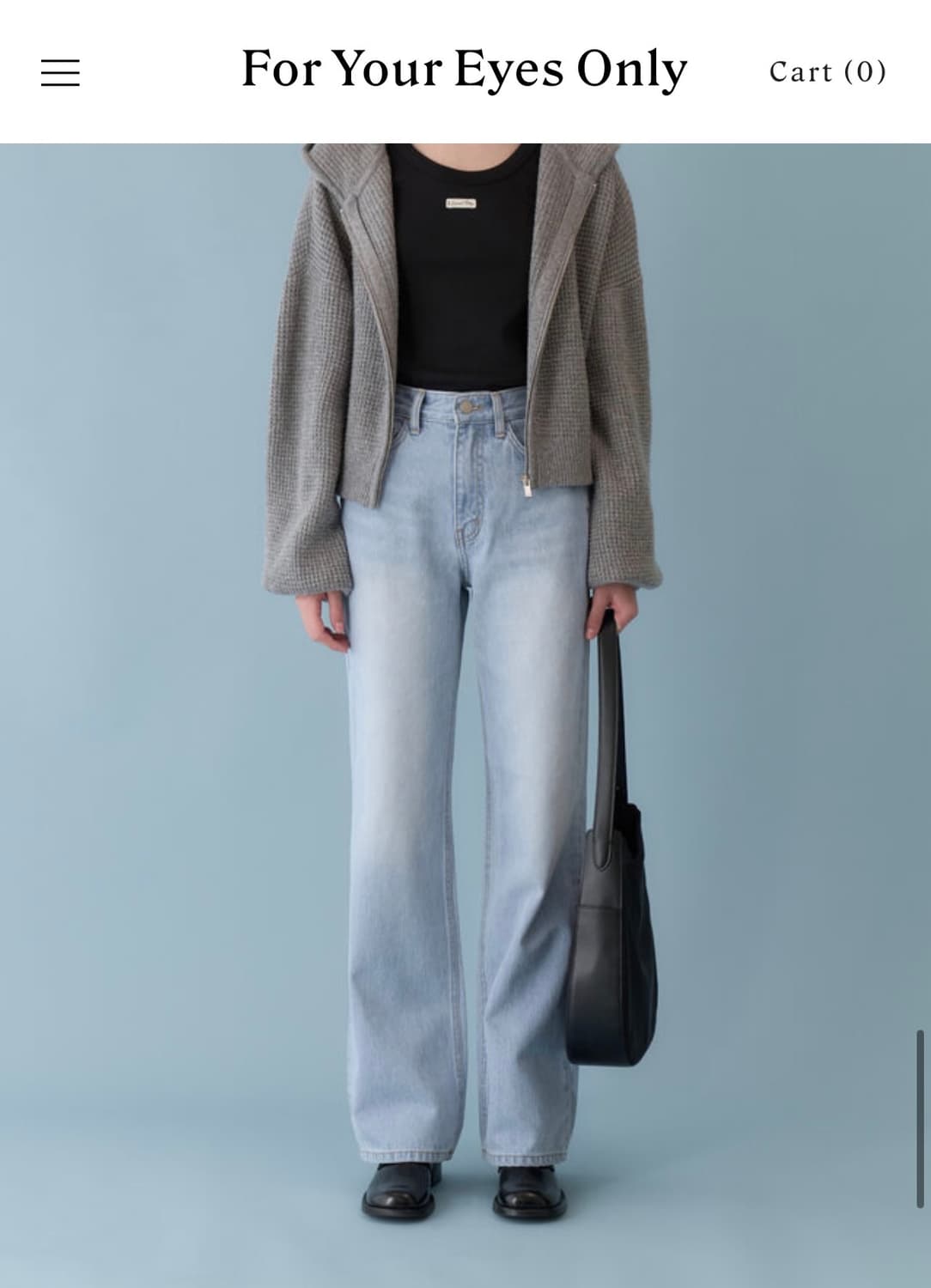 포유온 Wide Flared denim(40) 상품이미지1