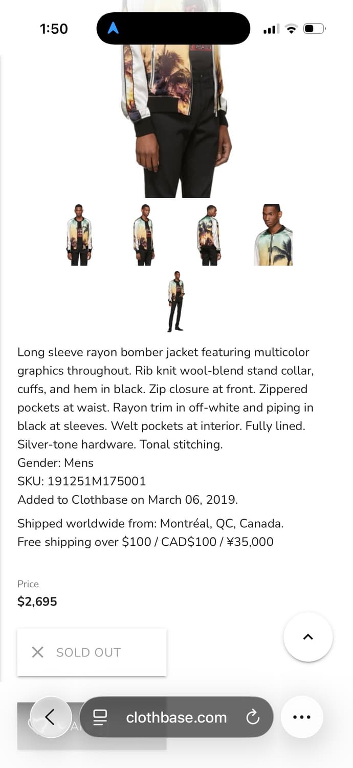 발망 팜트리 봄버자켓 46 상품이미지10