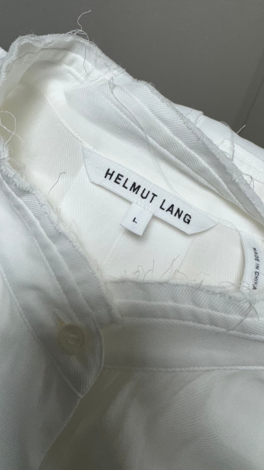 [L] 헬무트랭 오픈 백 코튼 셔츠 (슬리브 컨트롤) 남여 모두 착용 상품이미지7