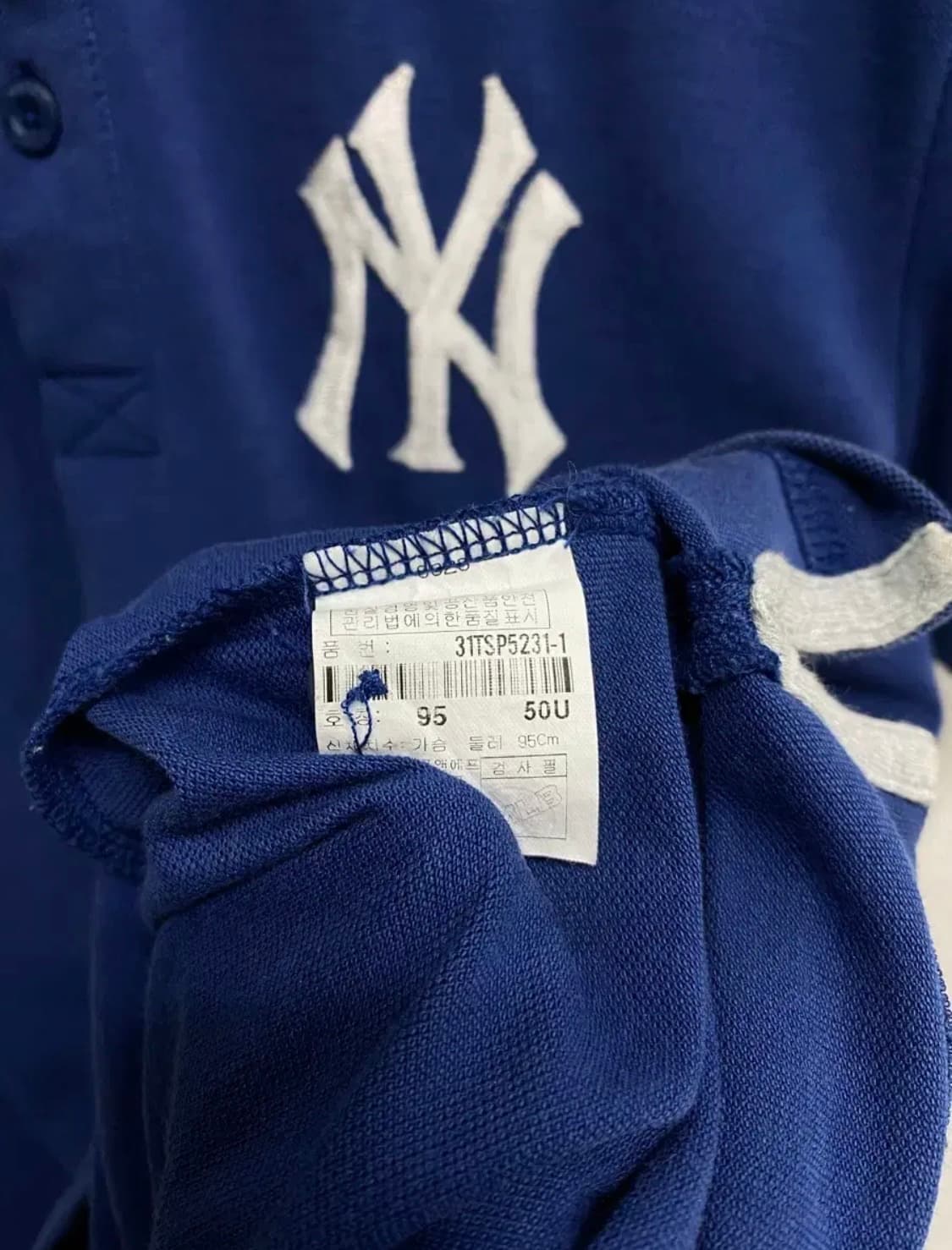 MLB 뉴욕양키즈 빅로고 반팔 카라티 95 상품이미지5