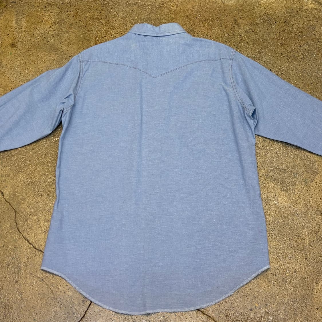 새상품급 90s 미국빈티지 랭글러 웨스턴 헤지청 셔츠 청셔츠 청남방 상품이미지7