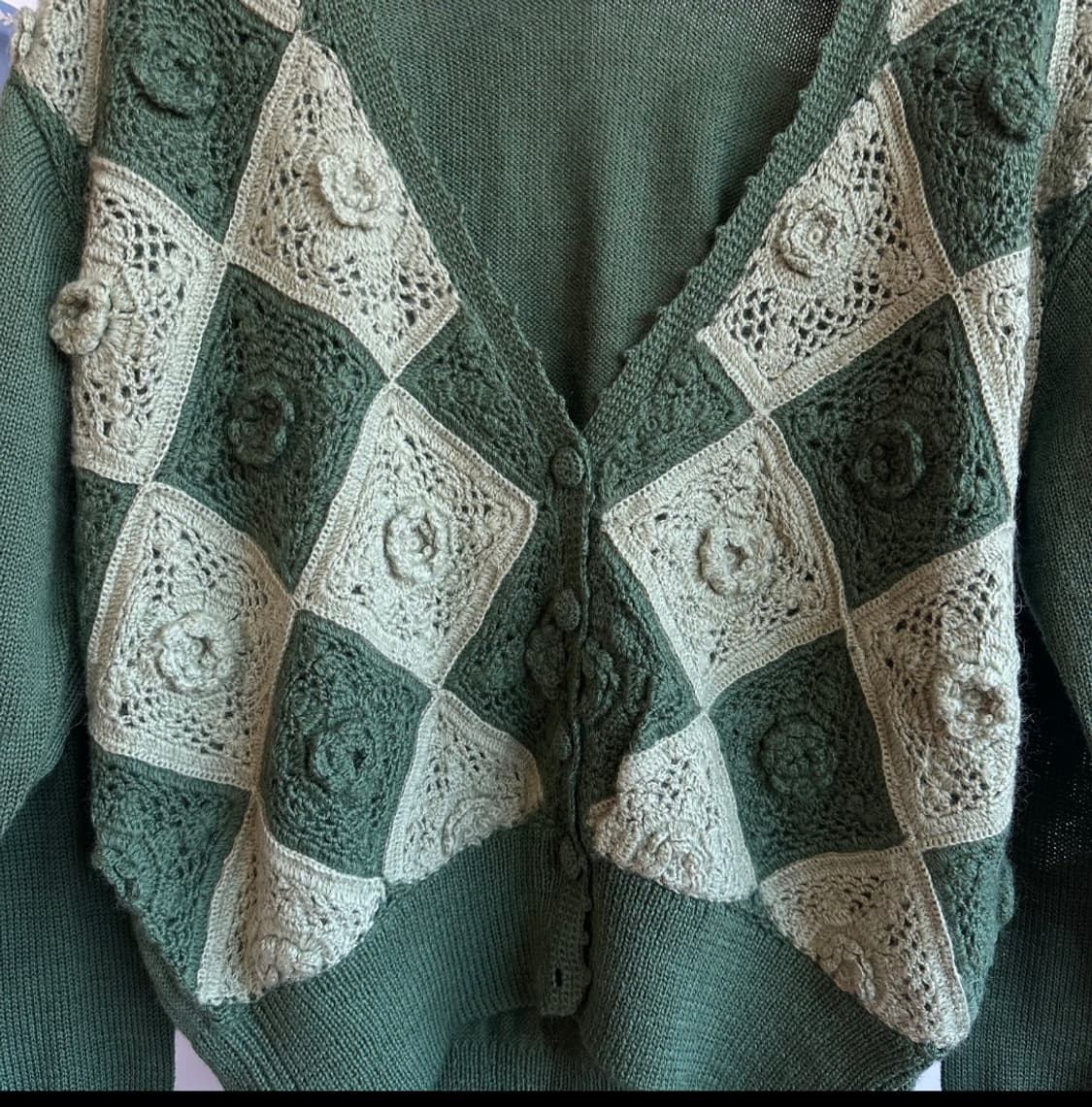 크로셰 패치워크 가디건 상품이미지3