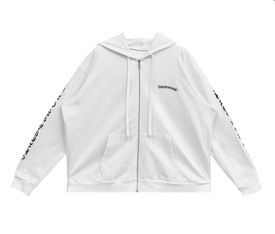 (아직 배송중인 새상품)크롬하츠 스크롤로고 후드집업  상품이미지2