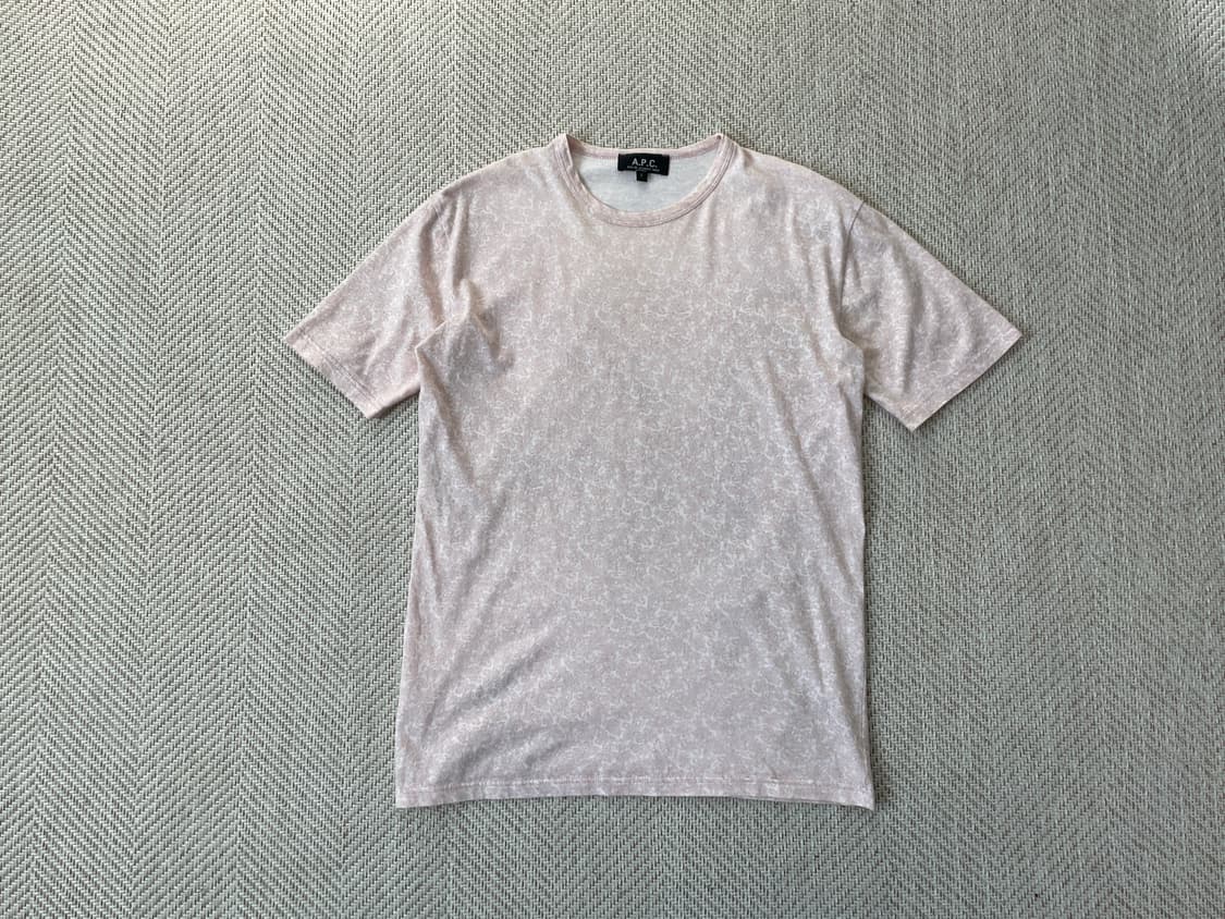 A.P.C 아페쎄 핑크 반팔티셔츠  상품이미지1