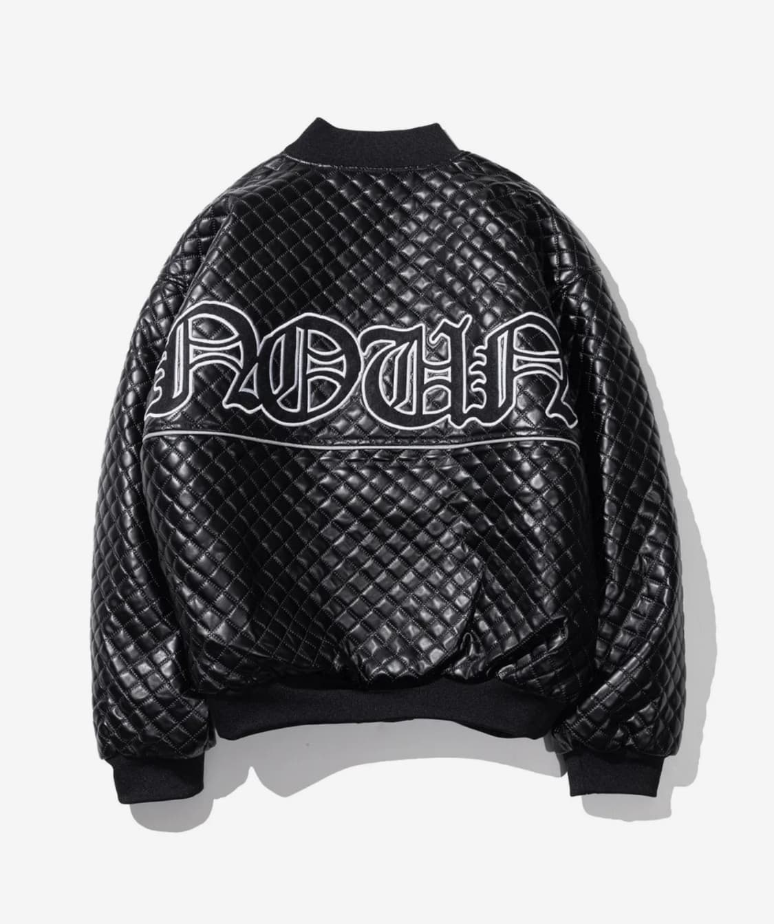 매스노운 닷 스퀘어 2온스 바시티 자켓 블랙 L 상품이미지2