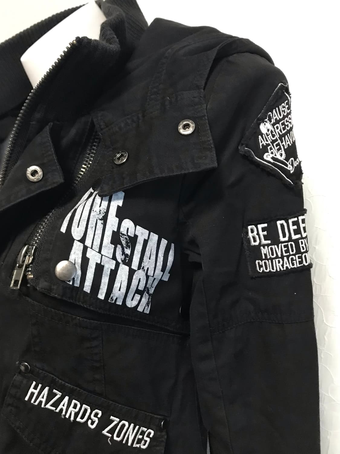 빈티지 고스트오브할렘 펑크 디테일 점퍼 자켓 상품이미지6