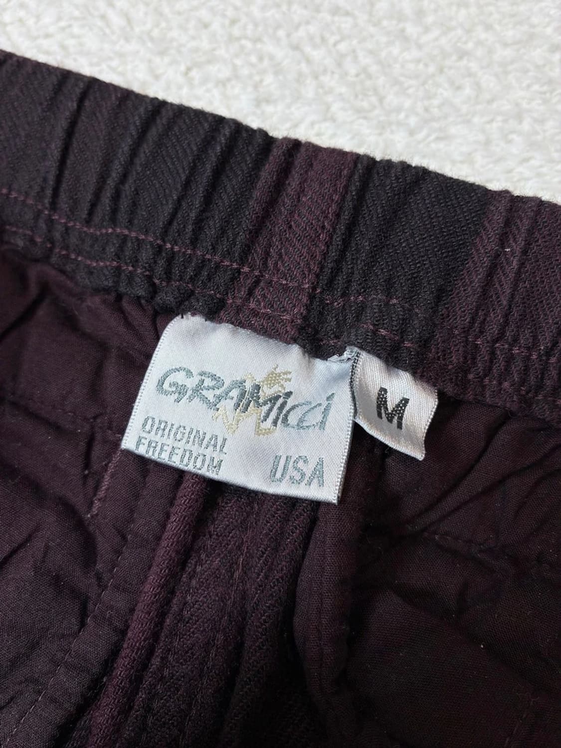 그라미치 18FW 넬 체크 루즈 테이퍼드핏 팬츠 PN7736 상품이미지7