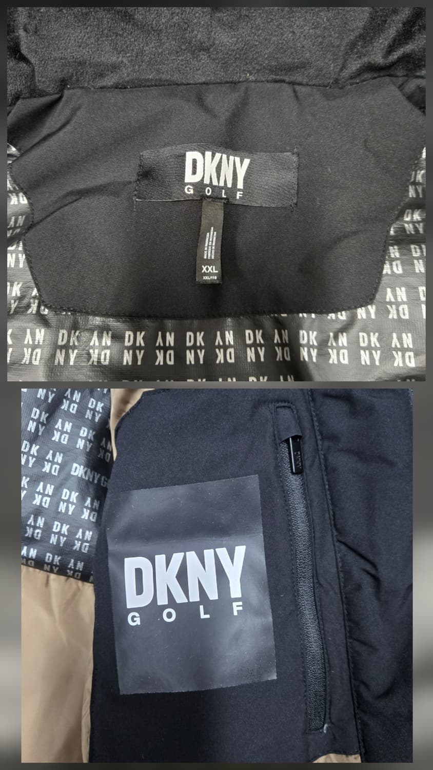 DKNY 23ss 후드 구스다운패딩 코트 블랙 상품이미지5