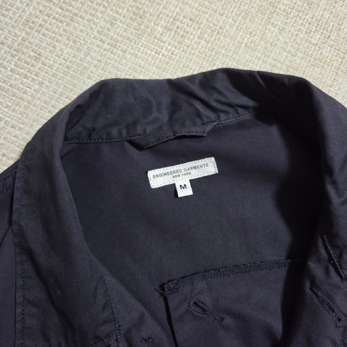 엔지니어드 가먼츠 BDU자켓 네이비 M사이즈 하이카운트 트윌원단 상품이미지2