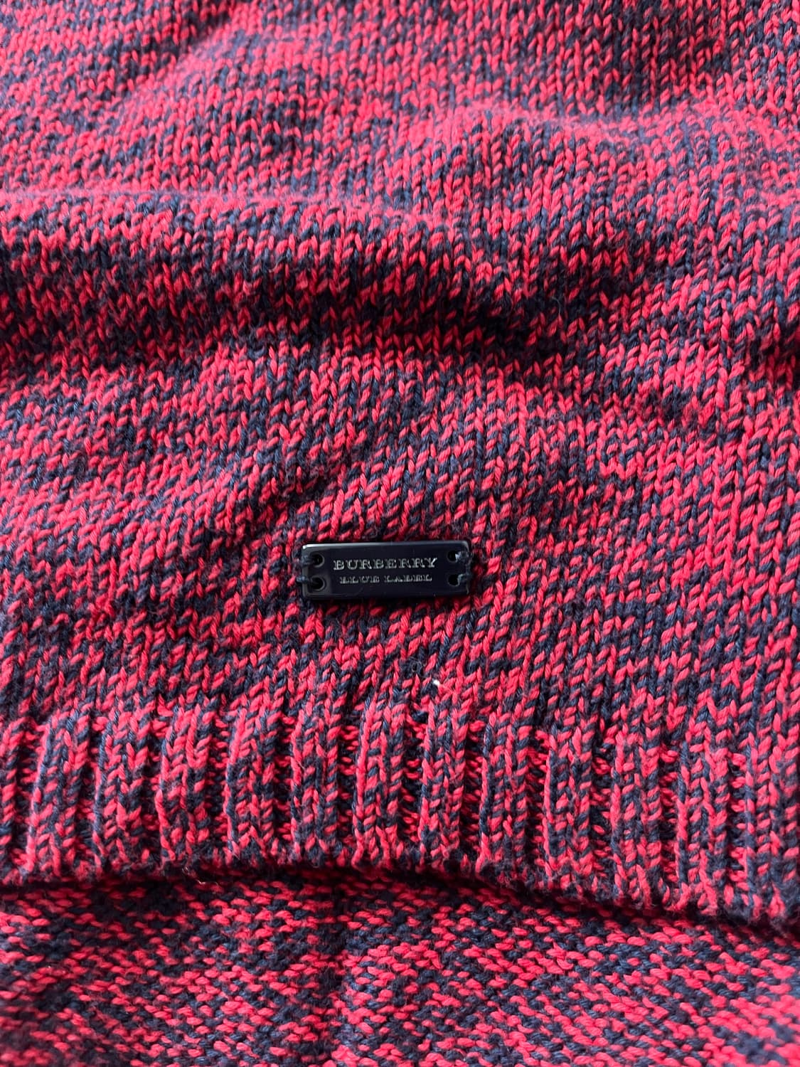 버버리 정품 레드 반팔 니트 상품이미지3