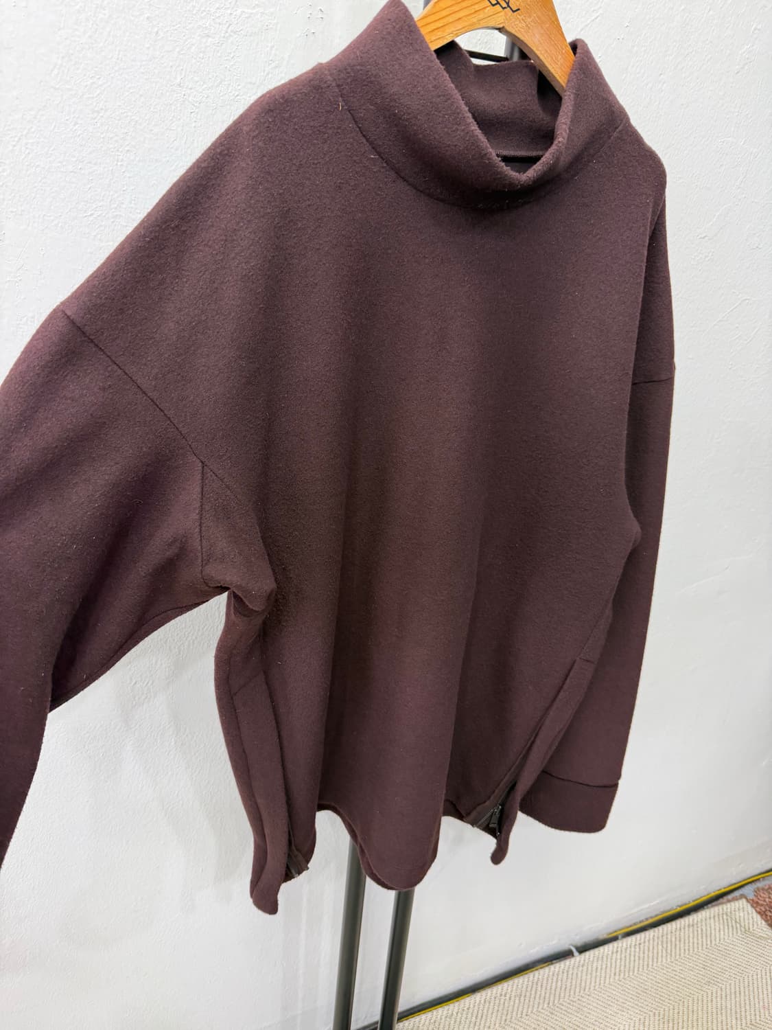 정품) 시스템옴므 21ss 오버핏 사이드지퍼 하이넥 95 상품이미지2