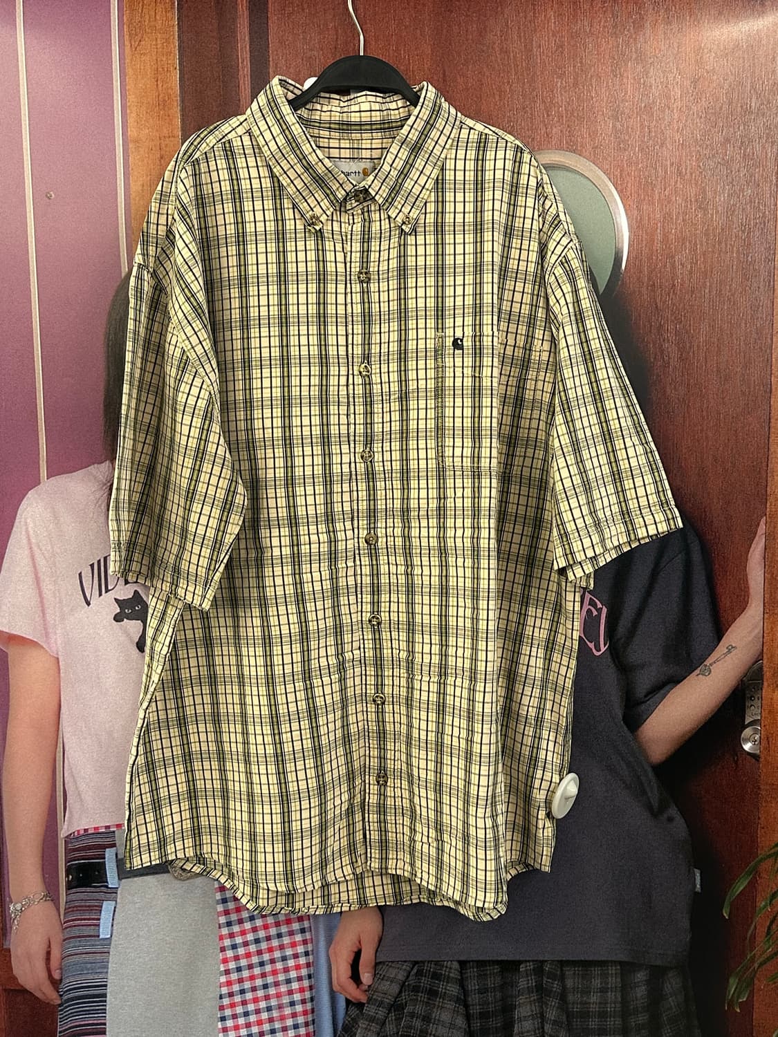 CARHARTT 칼하트 체크 반팔셔츠 상품이미지1