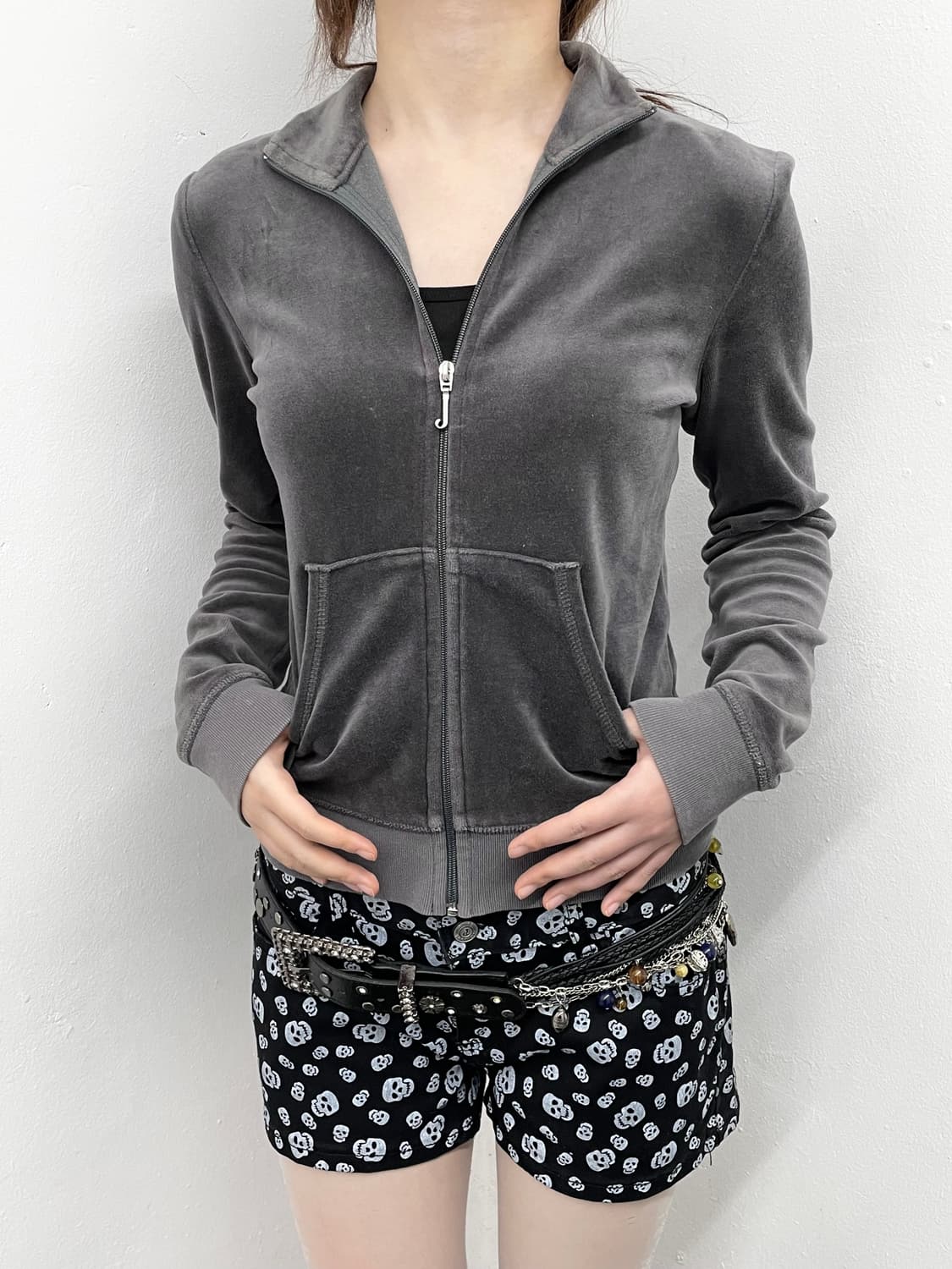 쥬시꾸뛰르 회핑 벨로아 집업💕 상품이미지5