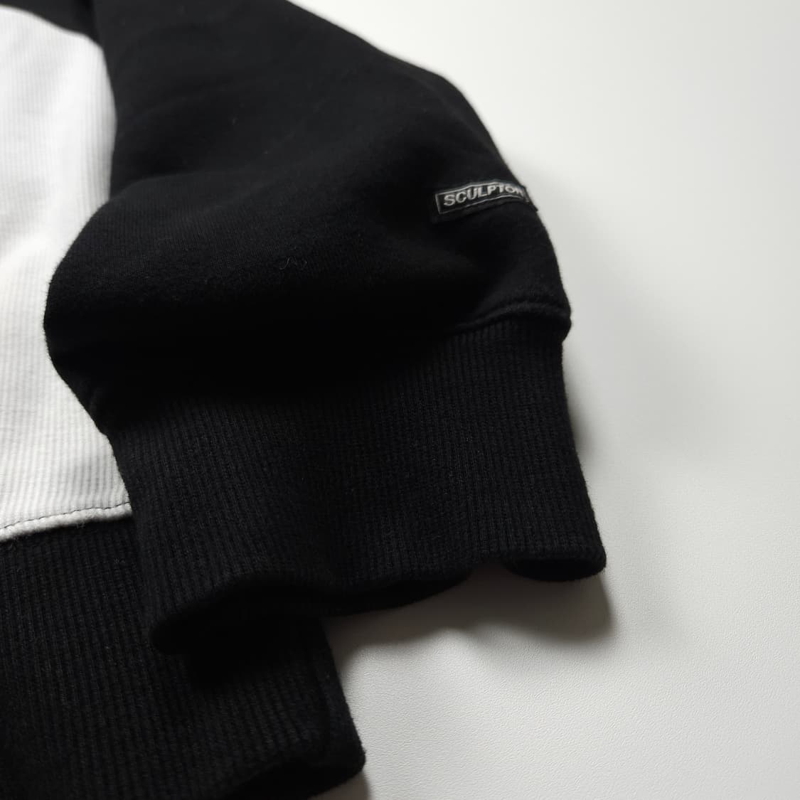스컬프터 빅로고 배색 크루넥 스웻 셔츠 (L) 상품이미지4