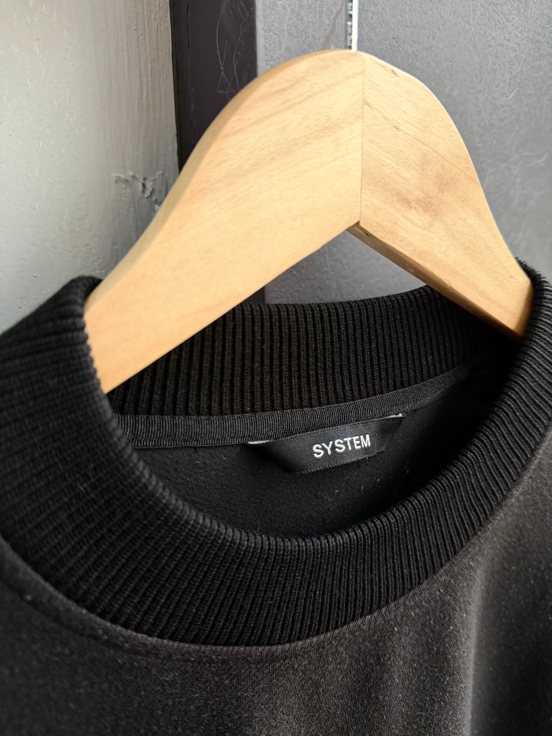 100~105/ 시스템옴므 22FW 하이브리드 니트 맨투맨 상품이미지5