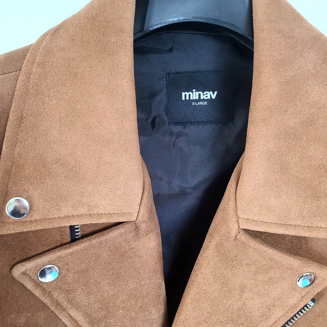 미나브 스웨이드 라이더 자켓 상품이미지2