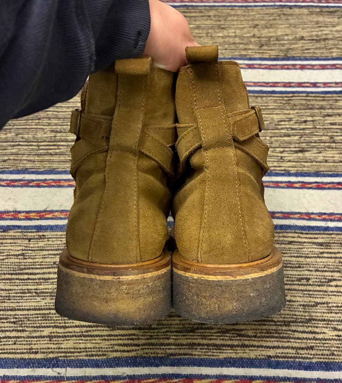 (41/260)AMI 아미 조드퍼 더비 스트랩 스웨이드 부츠 상품이미지6