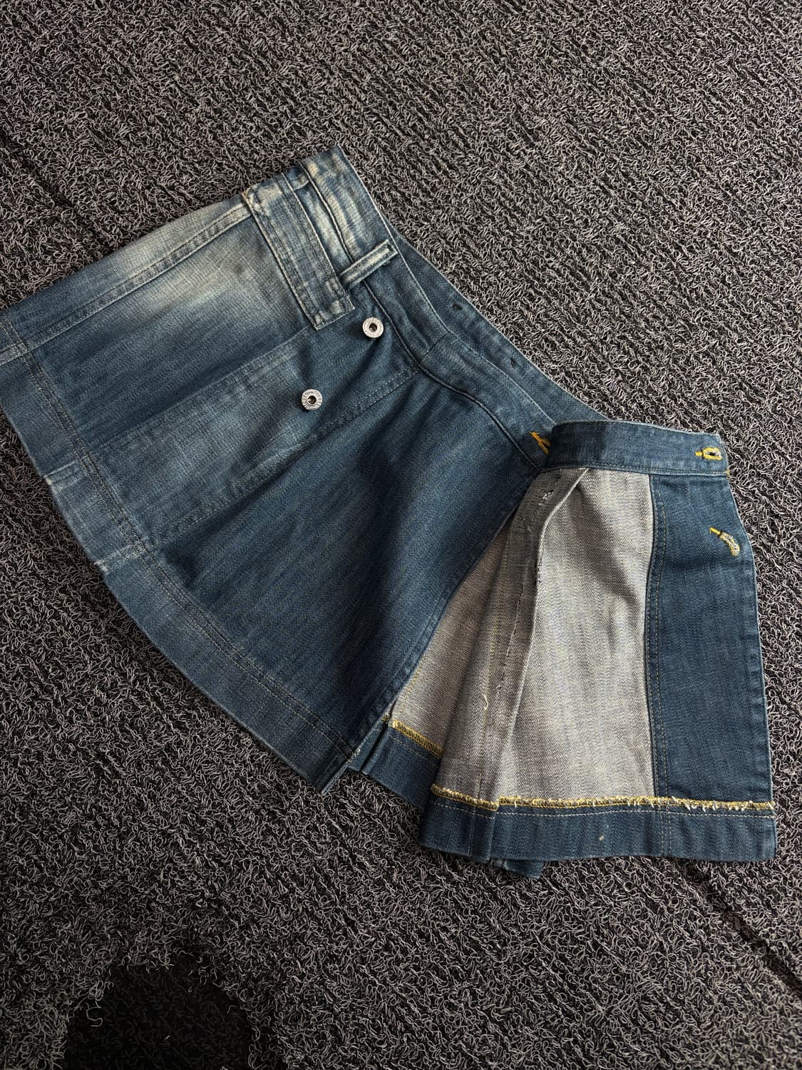 디젤 아카이브 데님 레이어드 스커트 3874 상품이미지3