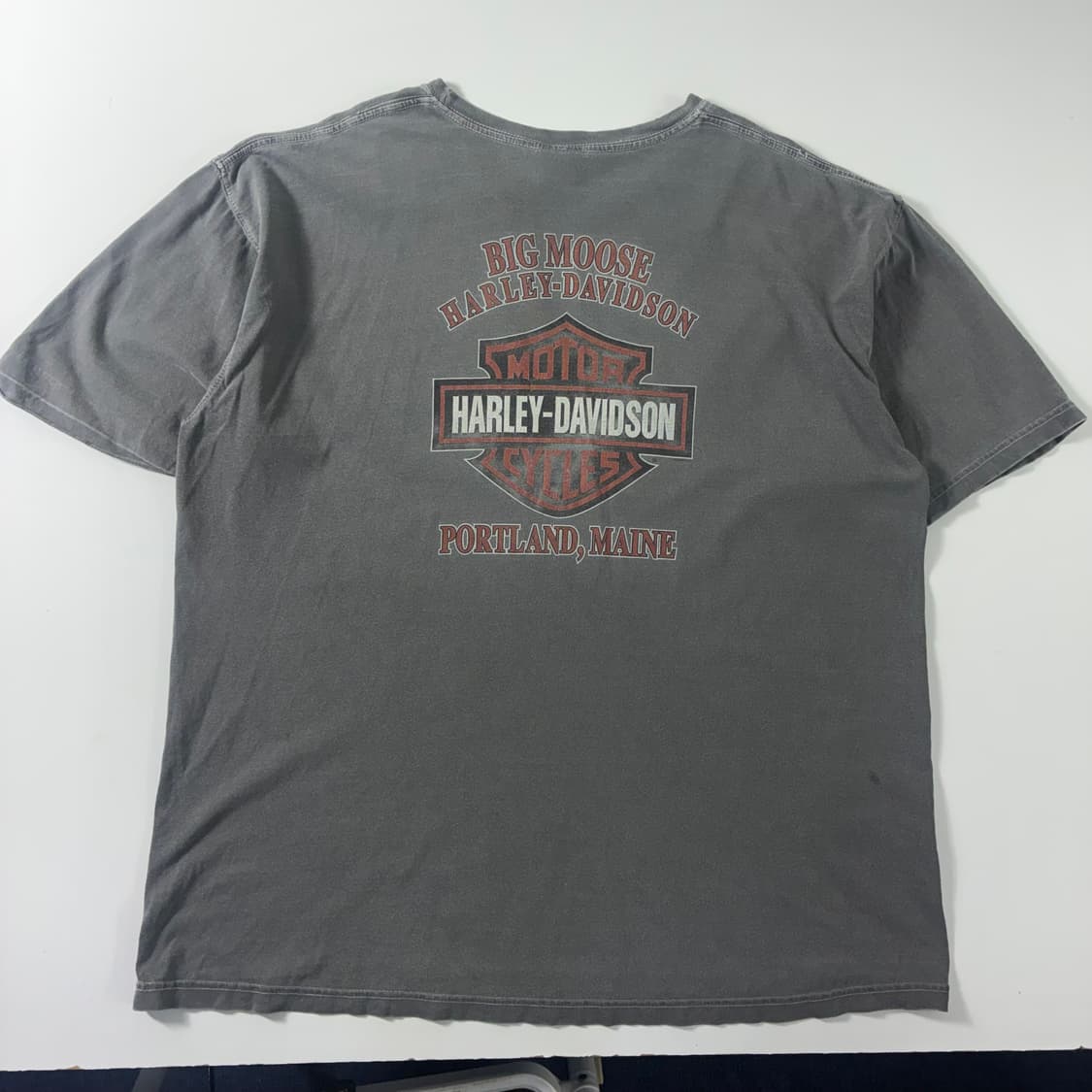Harley davidson  할리 데이비슨 올드스쿨 워시드 그레이 반팔 상품이미지2