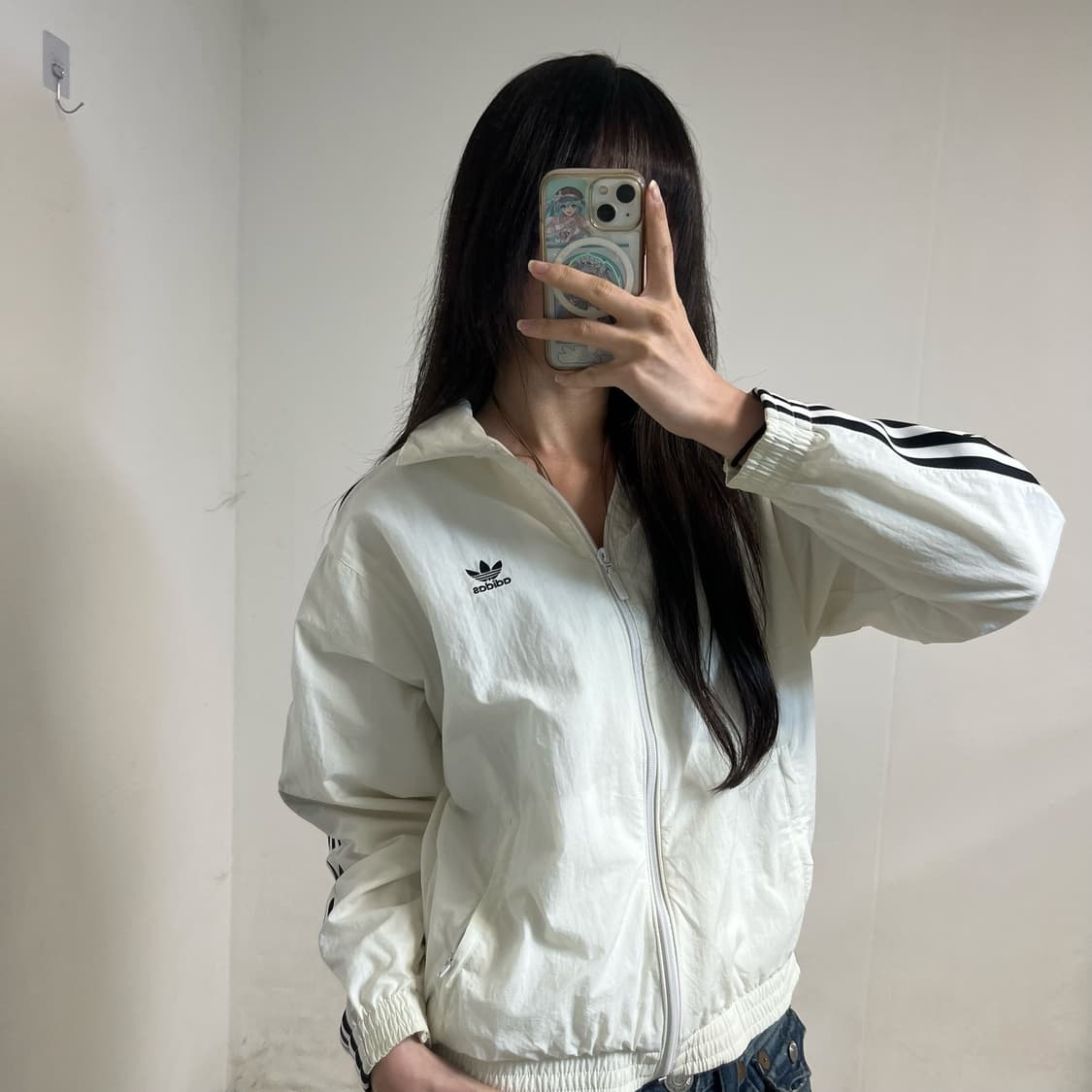 Adidas Lock-Up White Windbreaker 상품이미지2