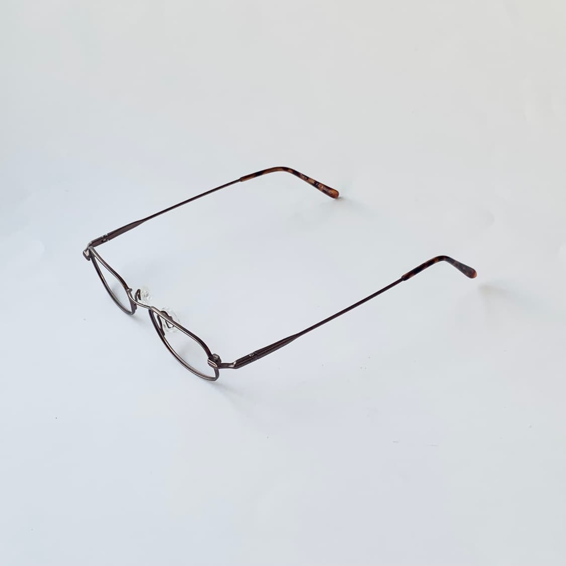 2450 데드스탁 슬림 소형 남녀공용 사각 건메탈 호피 미니멀 프레임 빈 상품이미지4