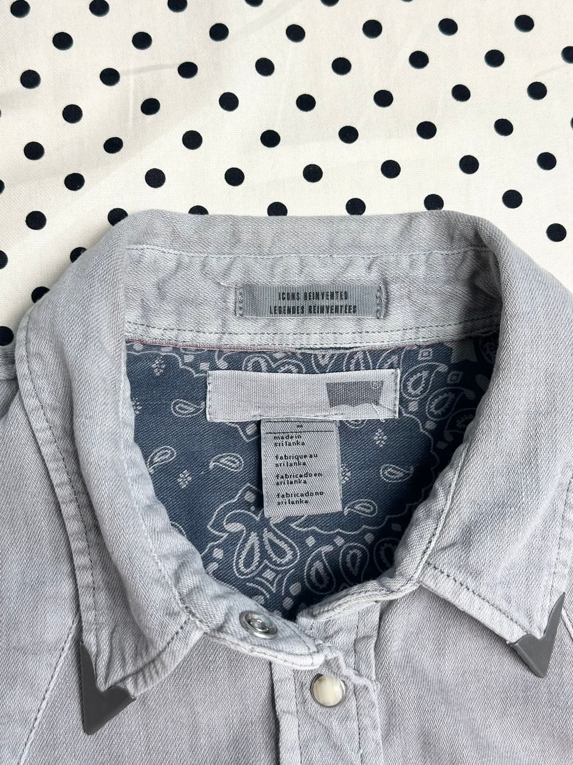 리바이스 웨스턴 스냅버튼 데님셔츠 상품이미지3