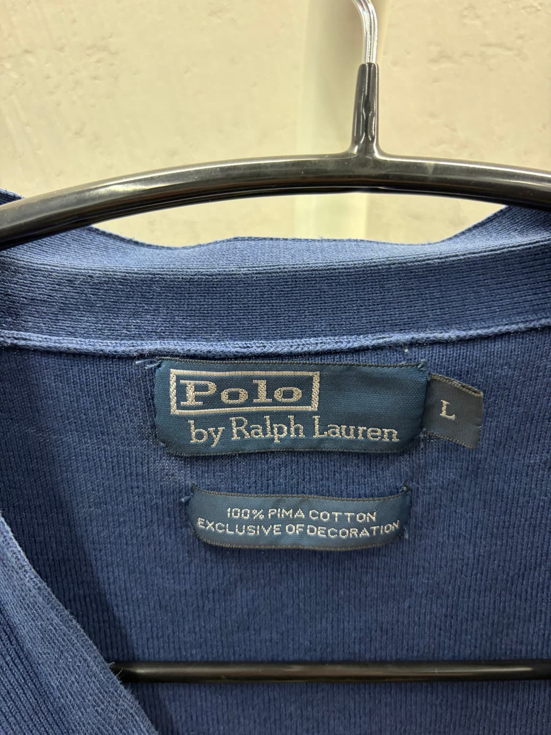 폴로 랄프로렌 네이비 가디건 L 단추파손 상품이미지3