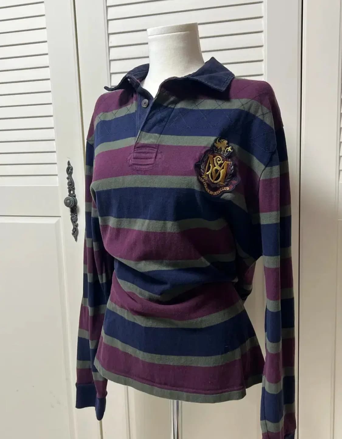 blue harbour 스트라이프 럭비 티셔츠 긴팔 빈티지 상품이미지1