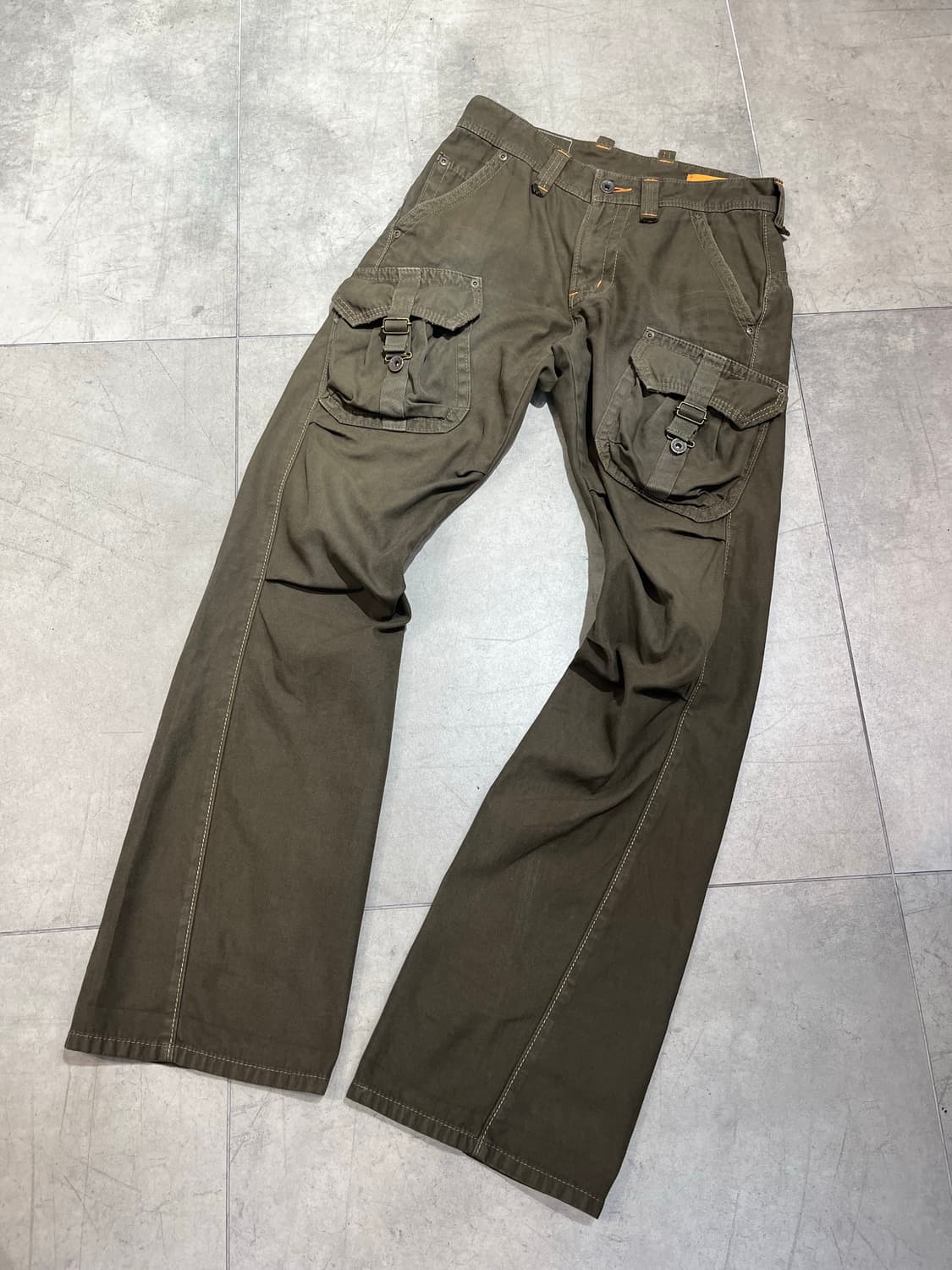 일본 빈티지 Edwin 워크웨어 버클 카고 팬츠 상품이미지1