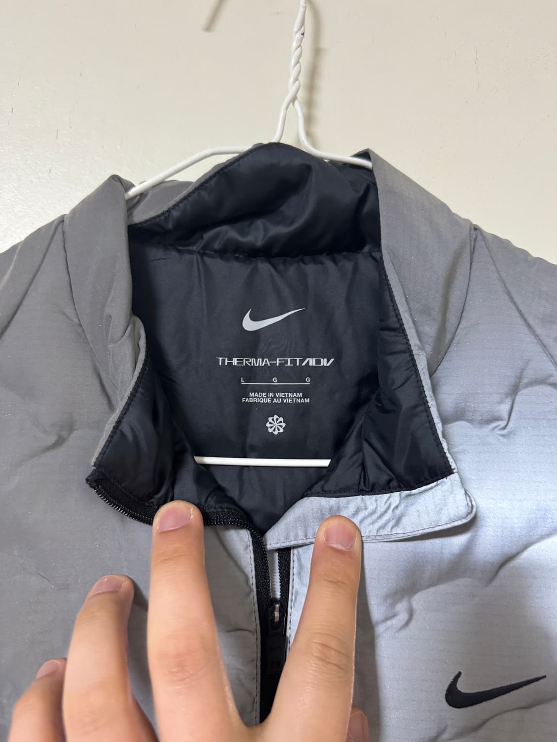 [L] 나이키 써마핏 ADV 러닝 베스트 실버 상품이미지3