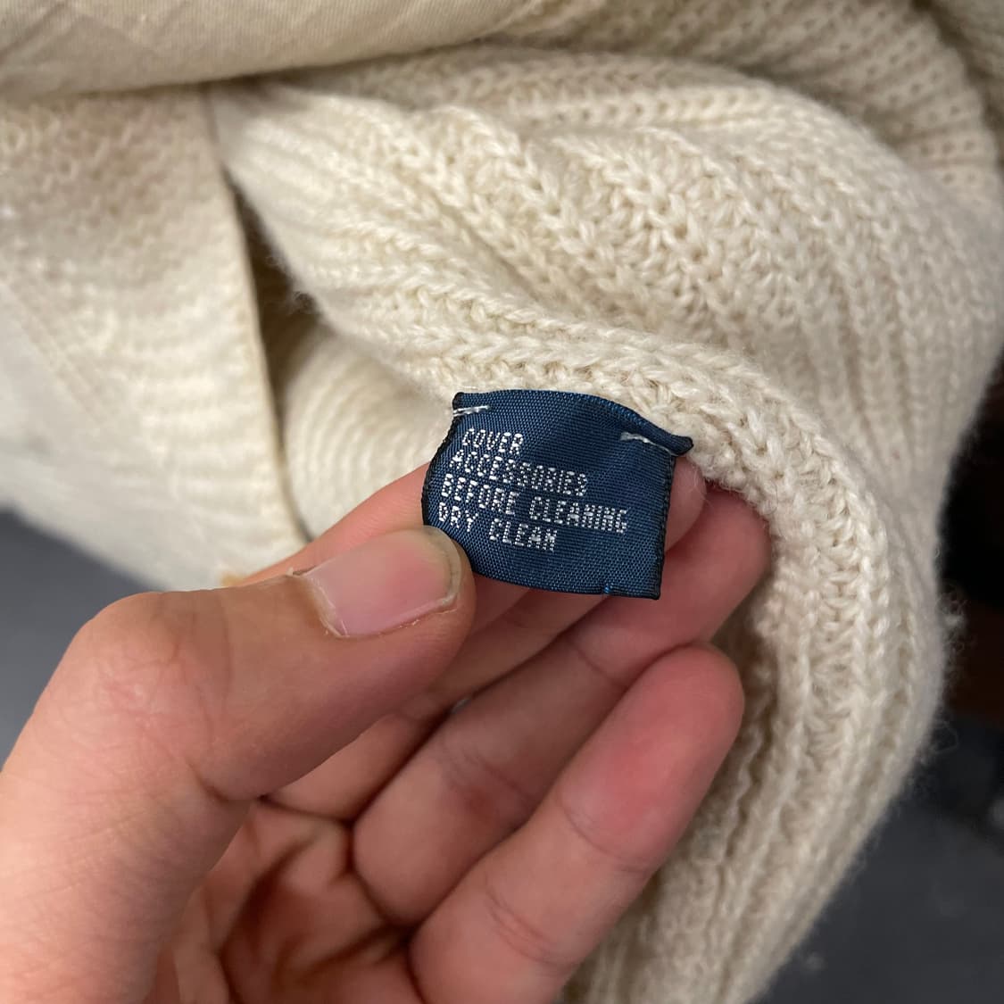 90s 폴로 랄프로렌 MT. whitney 패치 울 니트 가디건 상품이미지9