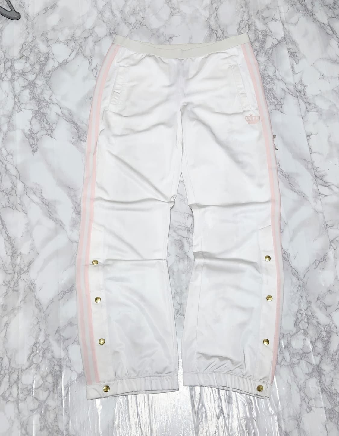 아디다스 삼선 흰핑 사이드 스냅 트레이닝 져지 트랙팬츠 바지 상품이미지2