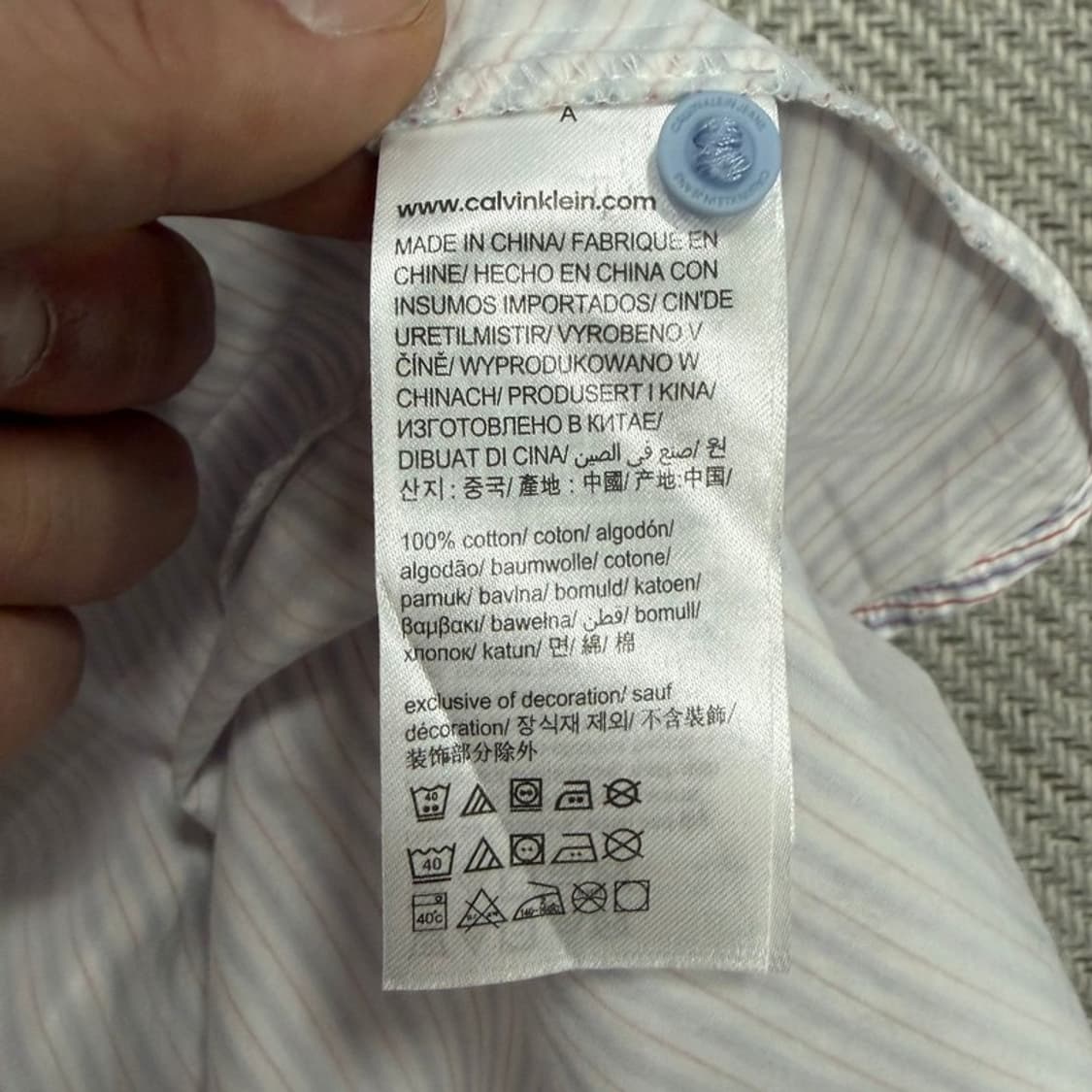 캘빈클라인 스트라이프 셔츠 원피스 v1498 상품이미지7