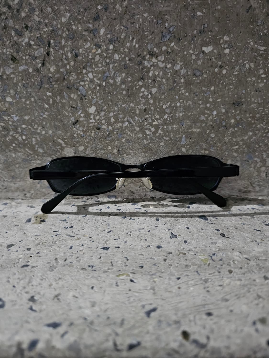 Japan Vintage 블랙 스퀘어 프레임 선글라스 상품이미지3