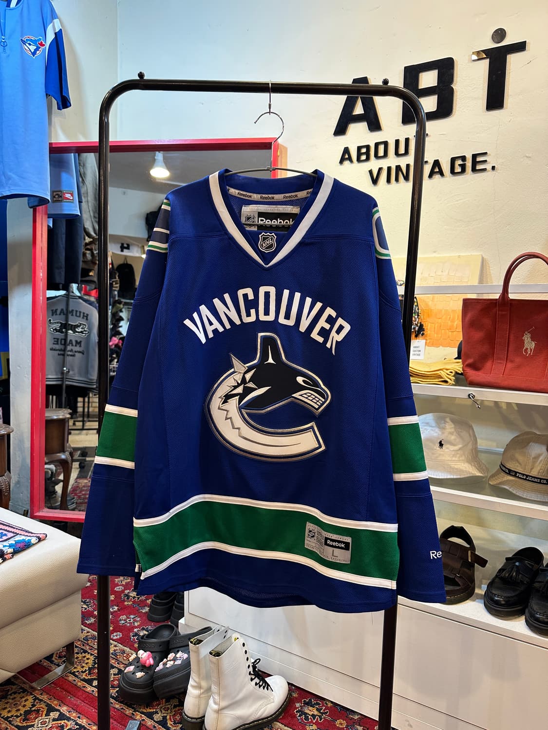 리복 NHL 벤쿠버 캐넉스 아이스하키 홈 저지 L 상품이미지1