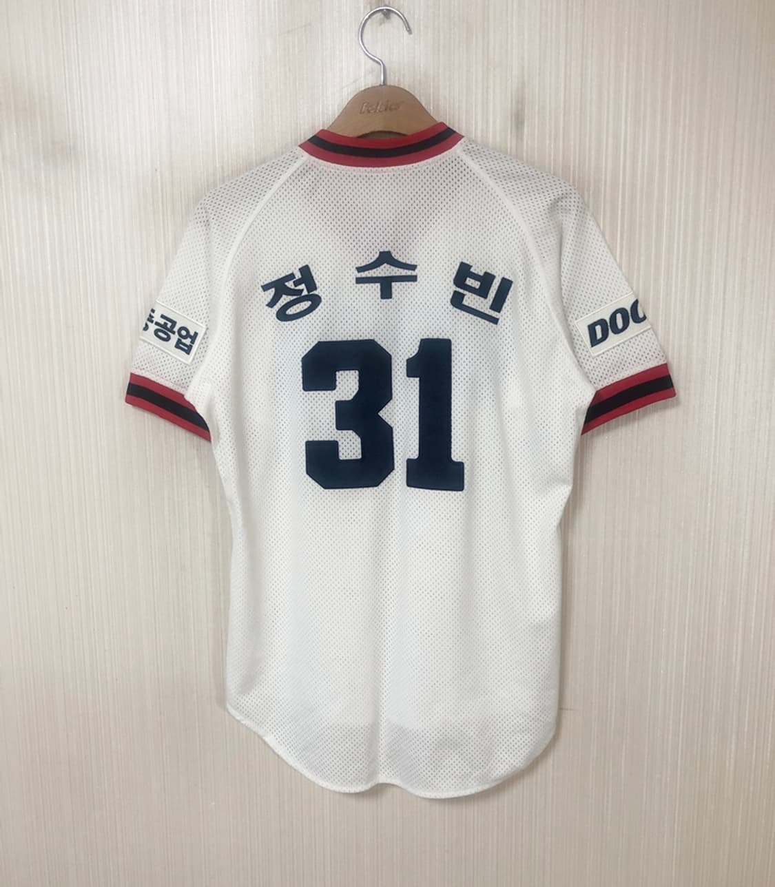 KBO 위팬 두산베어스 올드 홈유니폼/져지 90 #31 정수빈 상품이미지1