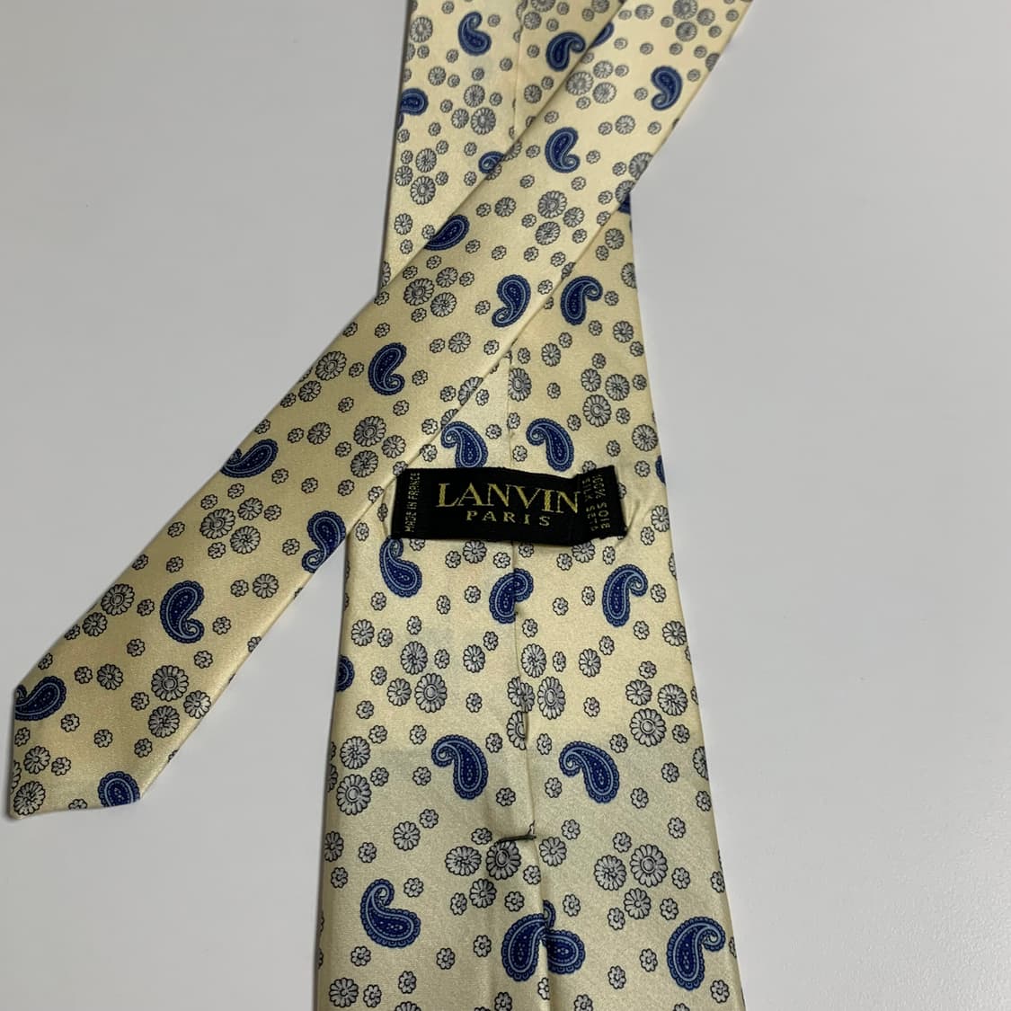 랑방(LANVIN) 명품 페이즐리넥타이 100실크 클래식룩 A등급 상품이미지4