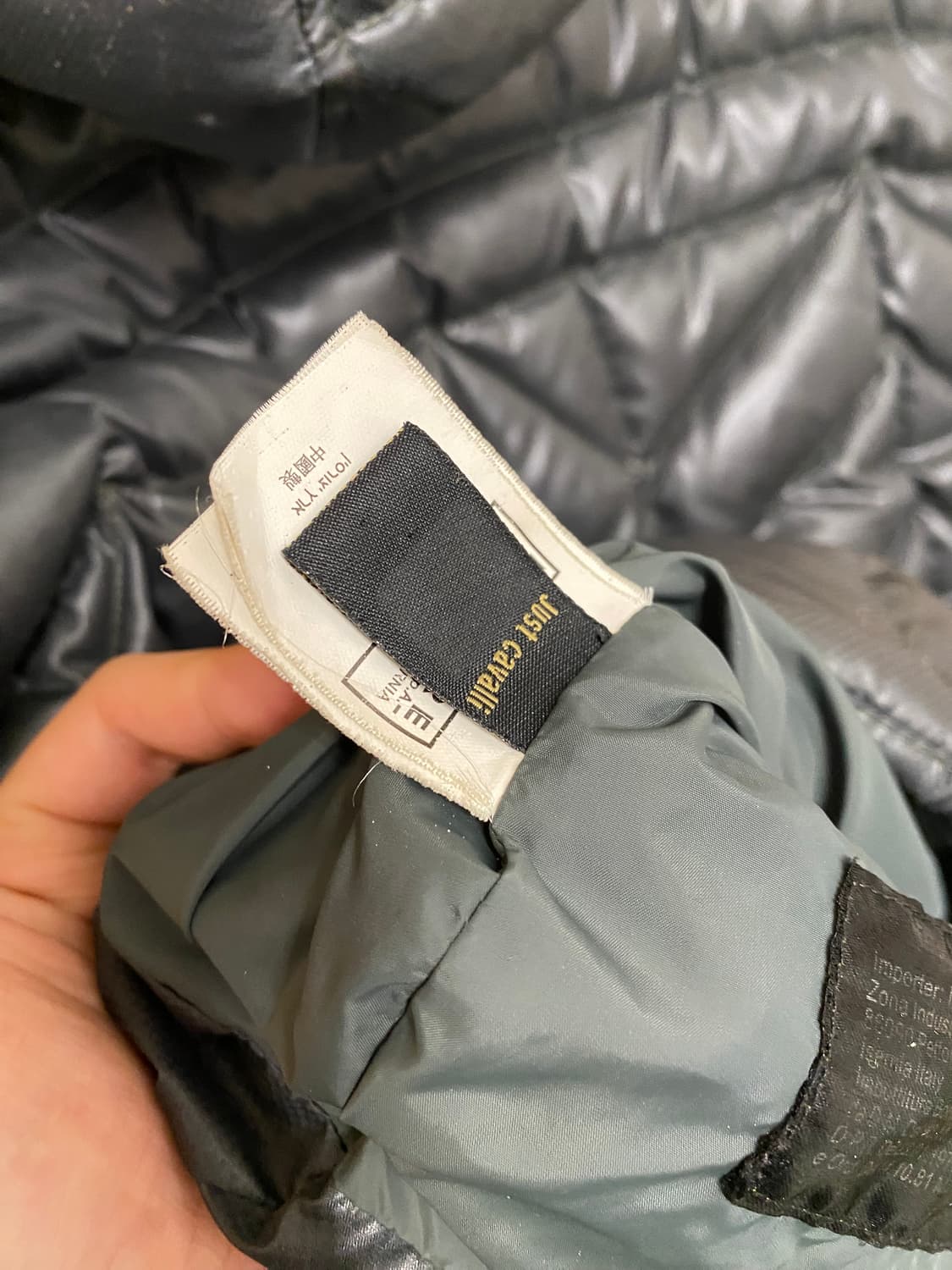 JUST CAVALLI y2k down parka 울프죠 다운 패딩 파카 상품이미지8