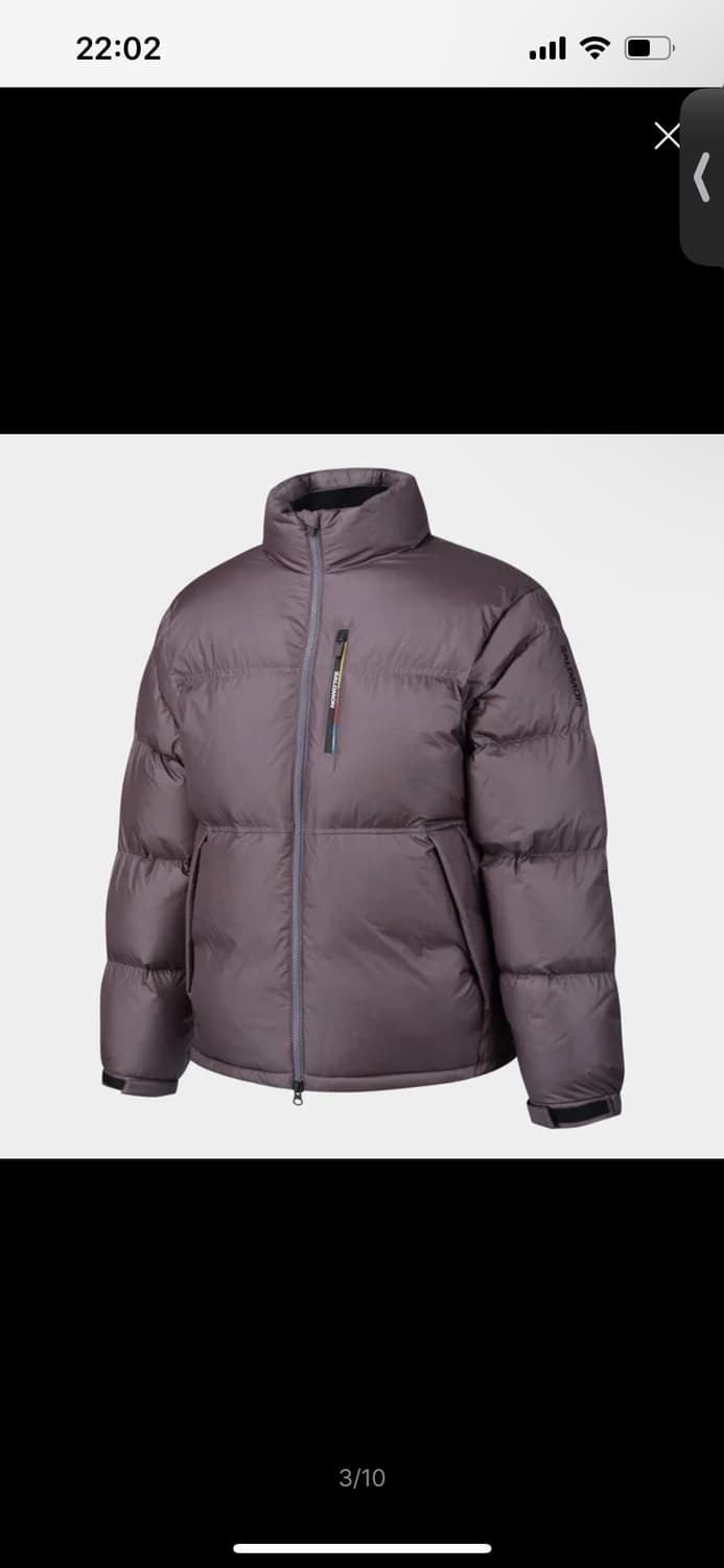 (새상품)살로몬 컨투어다운패딩S 퍼플그래이 상품이미지1