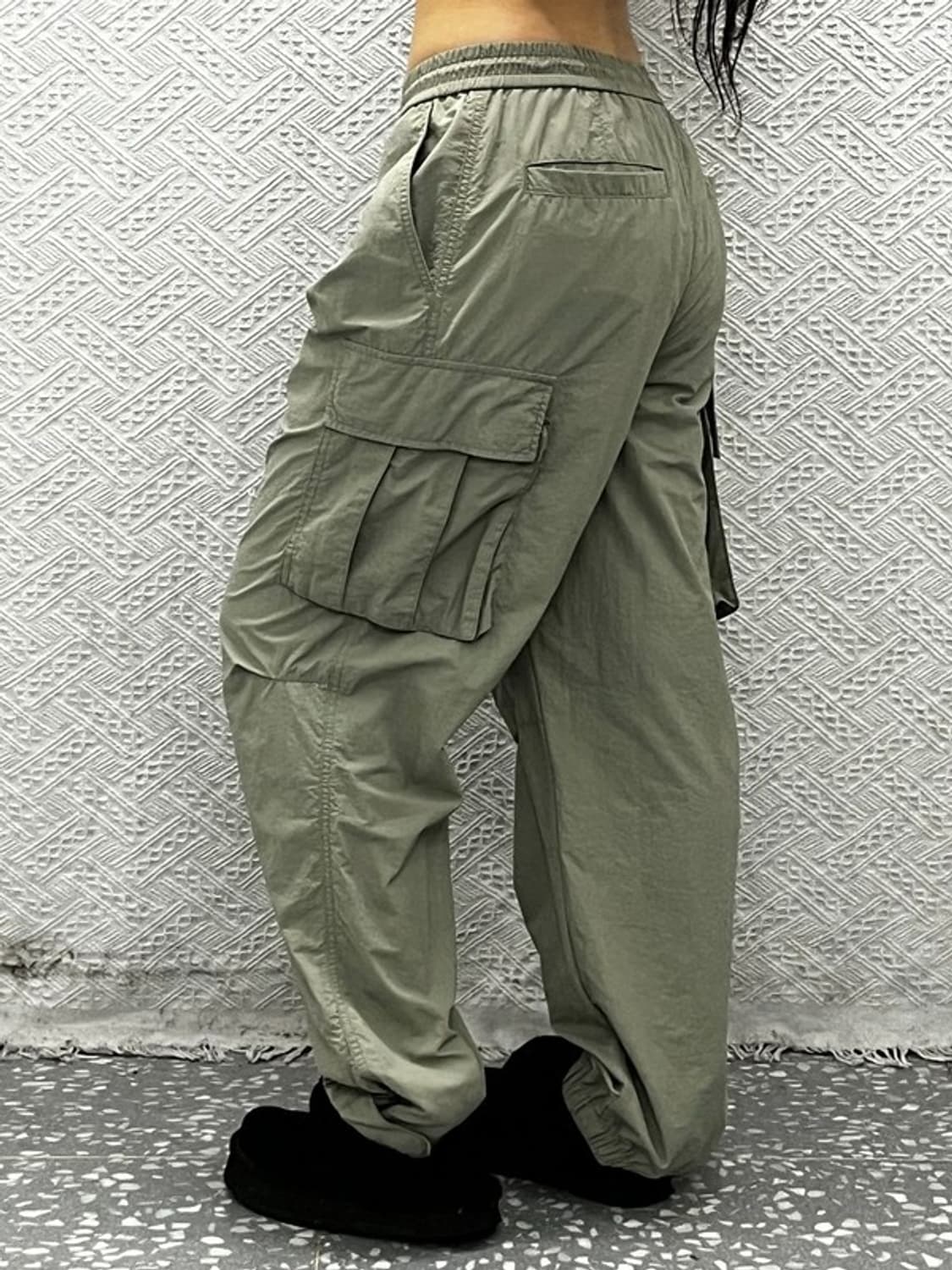 새드스마일 스트릿 밀리터리 피스타치오그린 카고팬츠 S C10883 상품이미지2