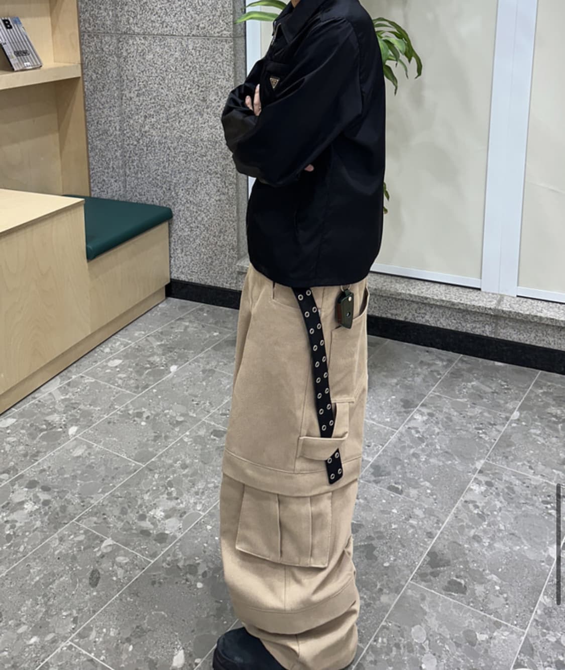 카미엔 배기 팬츠 베이지 2 상품이미지2