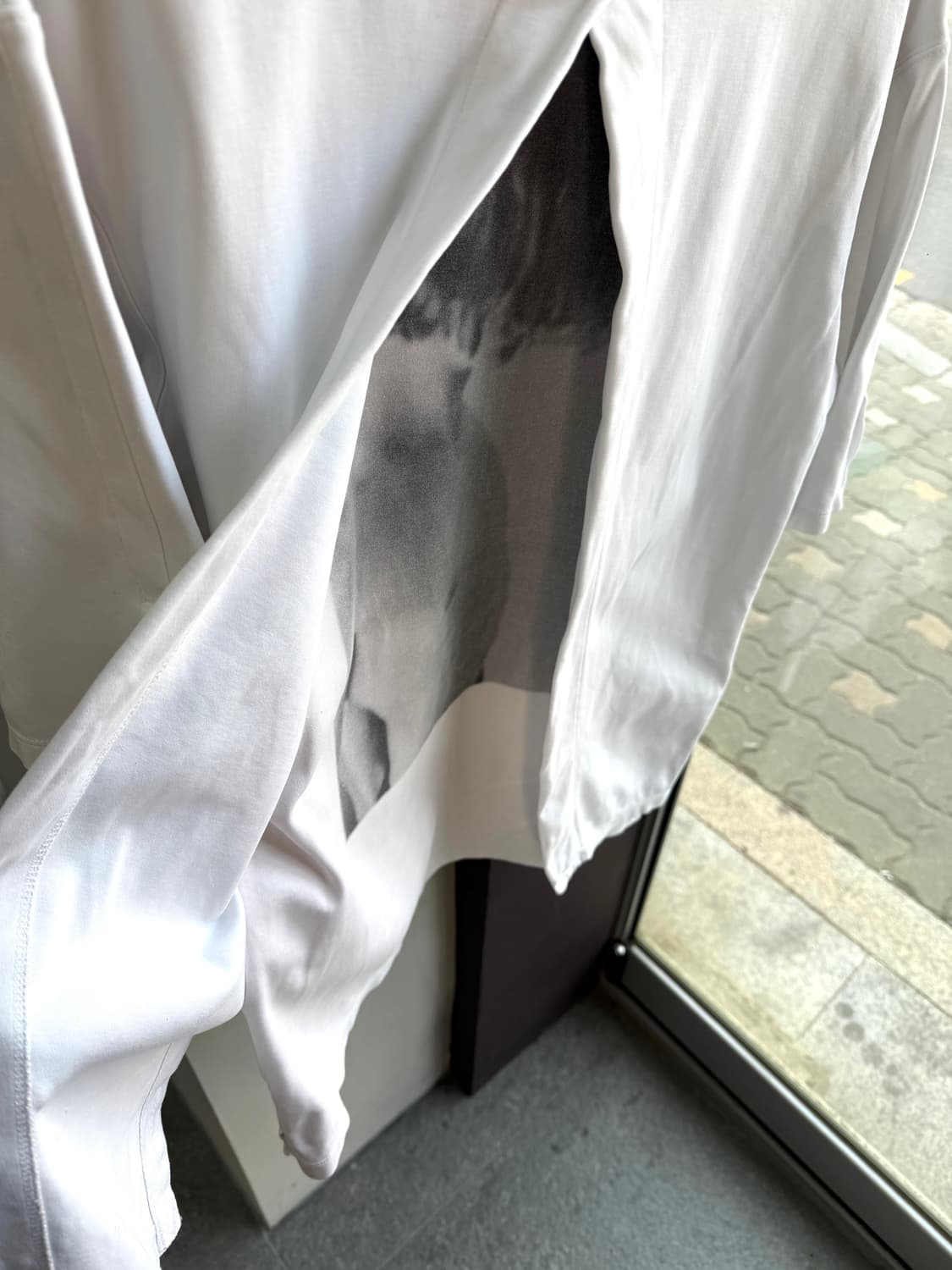 100~105/ 송지오옴므 엔젤윙 프린트 라운드 반팔 상품이미지8