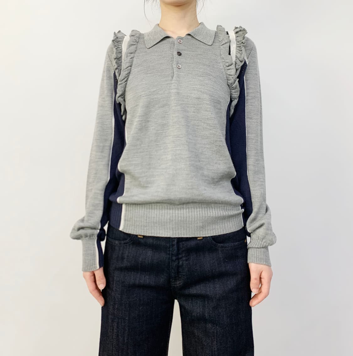 준야 와타나베 꼼데 가르송 프릴 니트 상품이미지1