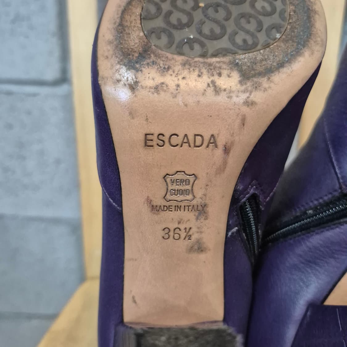 Escada 에스카다 퍼플 앵글 부츠 상품이미지9