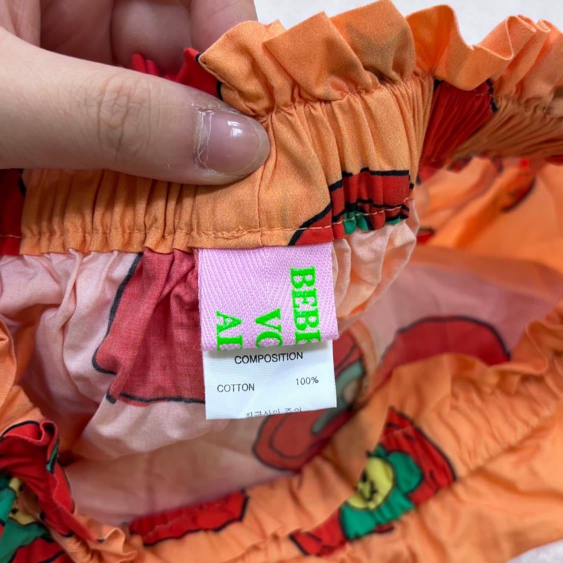 XXXL 베베베베 키즈 토마토패턴 여아 반바지 0615E 상품이미지3