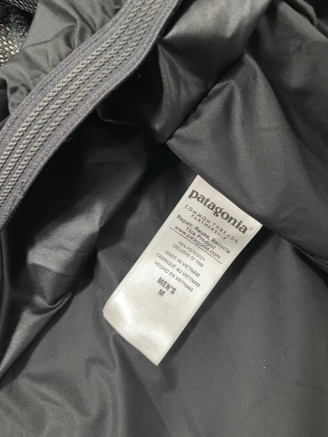 빈티지9. (새상품) 파타고니아 스노우샷 자켓 바람막이 점퍼 블랙 그레이 상품이미지4