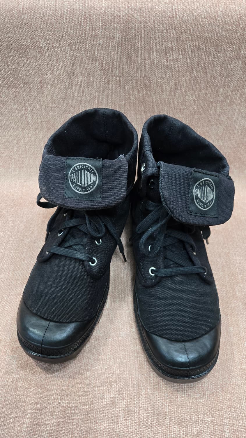 팔라디움 275mm- 블랙 캔버스 롤탑 부츠 상품이미지1